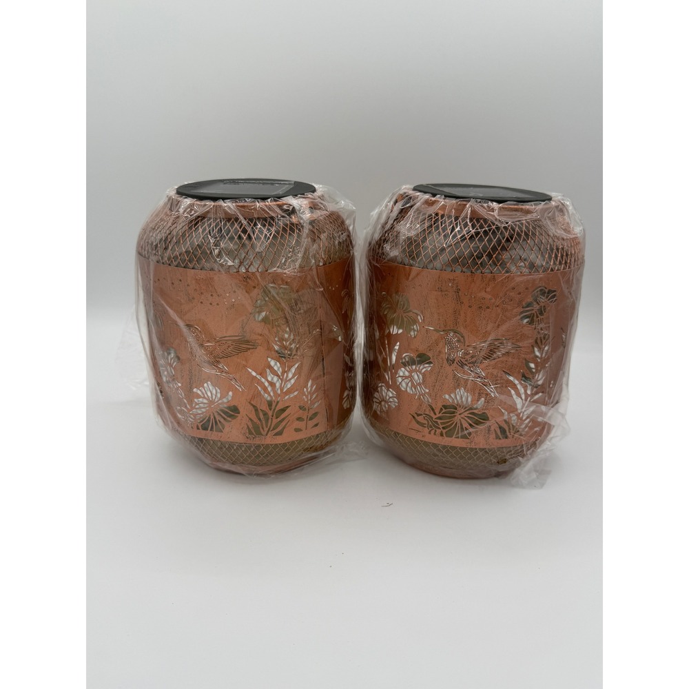 2 Pack Hummingbird Solar Lanterns Outdoor Hanging Garden Lights Waterproof - Picture 6 of 9